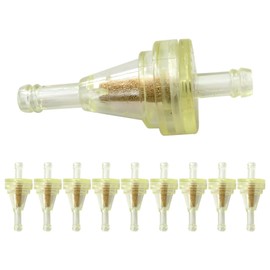 Premium 1/4 inch Inline Gas Fuel Filter Replacement 10PCs Fit for BRIGGS and STRATTON # S 694485