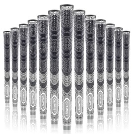Champkey MCS Hybrid Golf Grips 13 Pack (Come with 15 Tapes) | All Weather Control and High Feedback Golf Club Grips