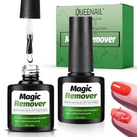 2 Pcs Gel Nail Polish Remover, Easily & Quickly Remove Nail Polish in 3-5 Minutes