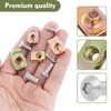 HSEAMALL Pack of 115 Metal Nuts Thread Cip Nut M4