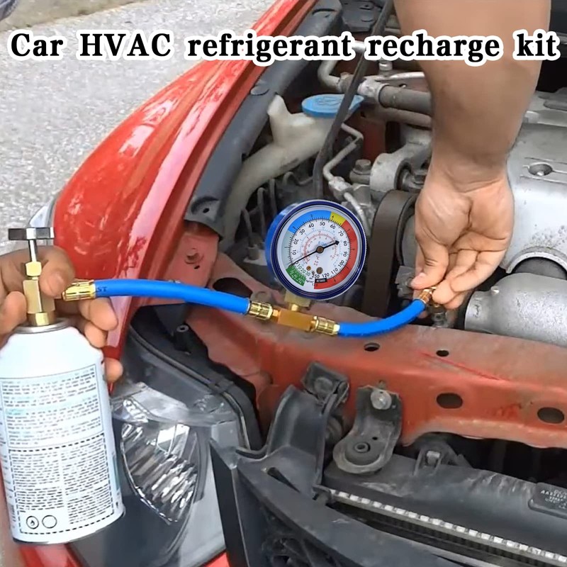 Refrigerator Freon Recharge Kit, R134a Refrigerant Recharge Kit, A/C R134a