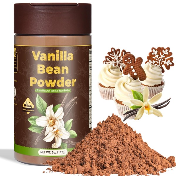 Vanilla Bean Powder - 142g Natural Vanilla Powder for Baking,