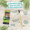 Pack of 4 Medium Charcoal Toothbrushes Feel Natural
