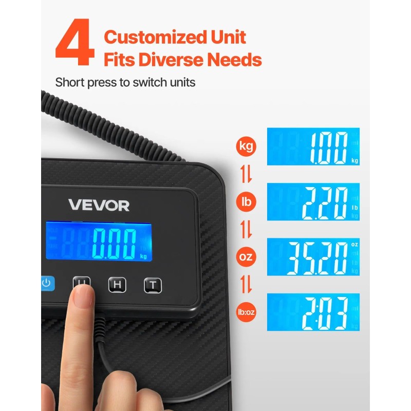 Dual Accuracy Postal Scale 200 Kg Lcd Display Hold Function