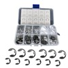 120 Pcs E-Type Snap Rings M1.5-M10 Manganese Steel Repair Parts