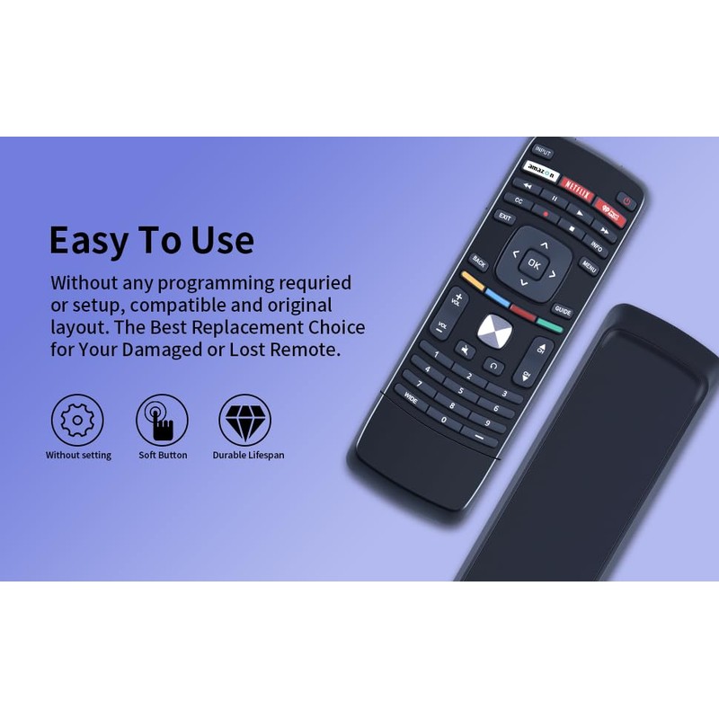 XRT112 Remote Control for Vizio Smart TV E500i-B1 E500i-B0 E550i-A0E