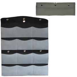 YNR Sheep Shearing Handpiece Leather Comb Pouch 12 Pocket Foldable