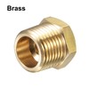 sourcing map Brass Pipe Fitting Reducer Adapter 1/2" NPT Male