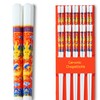 "Halten lenbenslang" Ceramic Chopsticks (10 Pairs) - Red Dragon Design