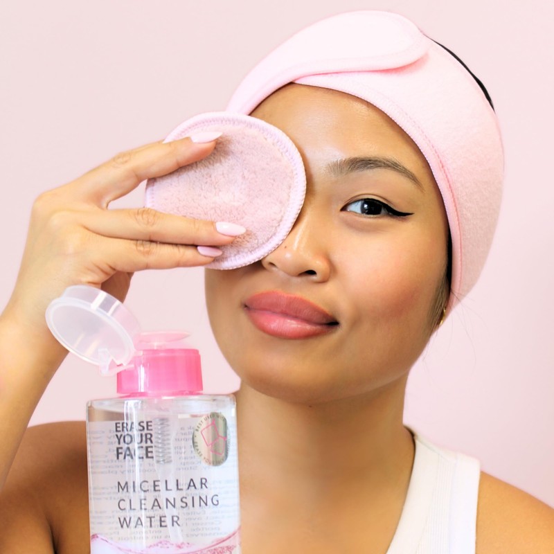 ERASE YOUR FACE Eco-Friendly + Reusable Makeup Remover Cloths -