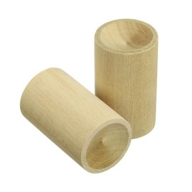 uxcell uxcell 2Pcs Wood Essential Oil Diffuser, Teak Finish Cylinder Car Diffusers for Essential Oils Small Wooden Aromatherapy Scent Diffusers Air Freshener for Car, Home, and Office