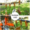 Pack of 12 Hooks for Clothes Rail, S Hooks with