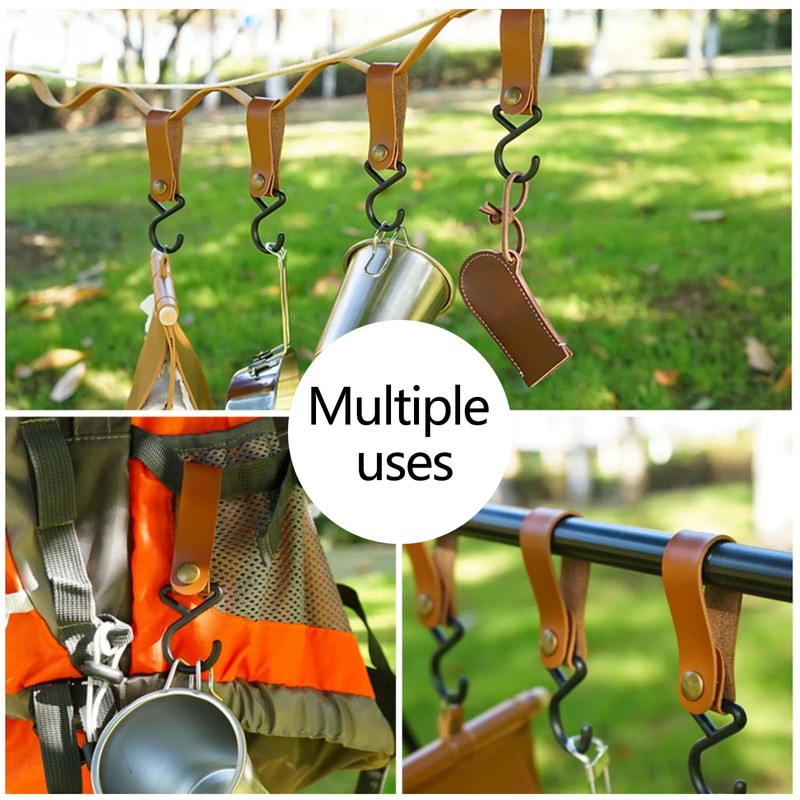 Pack of 12 Hooks for Clothes Rail, S Hooks with