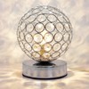 Modern Crystal Ball Table Lamp Chrome Base with G9 5w