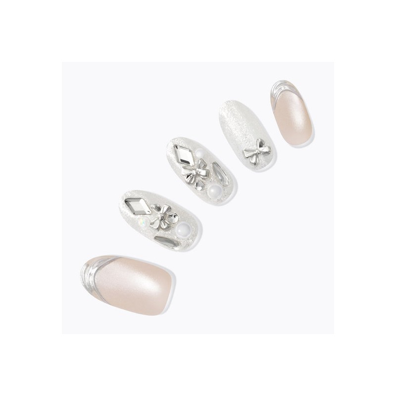M] Dashing Diva 26 Ribbon Bloom Shaped Nail 3-Piece Set