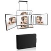 5 Way 360 Barber Mirror with Light for Self Hair