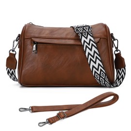 KL928 Women's Shoulder Bag, Women's Bag, Popular Bag, Crossbody Hanging, Fashionable, PU Leather, Soft, Lightweight, Gift, For Work or School Commute, Simple, Waterproof, dark brown