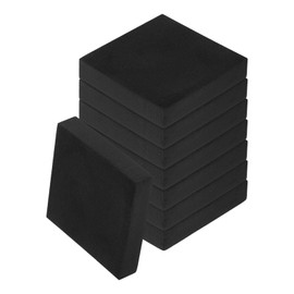 sourcing map 8pcs Anti Vibration Pads for Washing Machine, 3.94'' x 3/4'' Washer Dryer Pedestals Non-Slip and Silent Vibration Isolation Pads Black EVA Support Feet Mat, Square