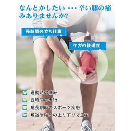 [PROIRON] Knee Strap, Black & Orange [Pack of 2]