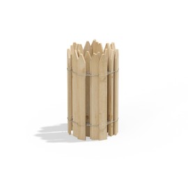 Greenes Fence Cedar Wood Garden Picket Fence 16" H x 8' L (2-Pack, 16' Total)