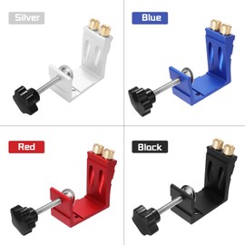 Woodworking Oblique Hole Locator 15° Drilling Positioner Inclined Digging Hole Opener Woodworking Tool Blue