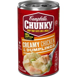 Campbell's Chunky Soup, Creamy Chicken and Dumplings 🍲 18.8 oz (Pack of 2)
