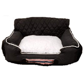 PetBed2GO, GMC, Black Pet Bed Cushion & Car Seat Cover, 26x20x6, 3.5 lbs