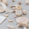 sourcing map 1cmx1.4cm Small Empty Thread Spools Natural Color 26Pcs