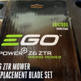 EGO Power+ AB4200D 6 ZTR Mower Replacement Blade Set 42, (Black) - New