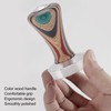 Colorful Wood Coffee Flat Tamper Stainless Steel Base Powder Hammer