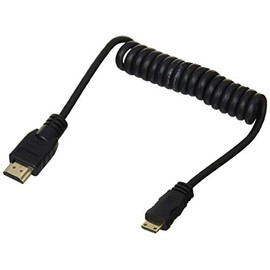 ATOMOS ATOMCAB008 - Cable mini HDMI a HDMI completo, rizado, 11.8 pulgadas (30 cm), 17.7 pulgadas (45 cm), compatible con extensión, color negro