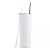 White ProSub 20oz Straight Skinny Tumbler Sublimation Mug Blanks -