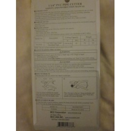 MCC Tools - Ratcheting PVC CPVC Pipe Cutter - 1¼''(up to 1 5/8'') (Plumbing, Irrigation & Automotive)