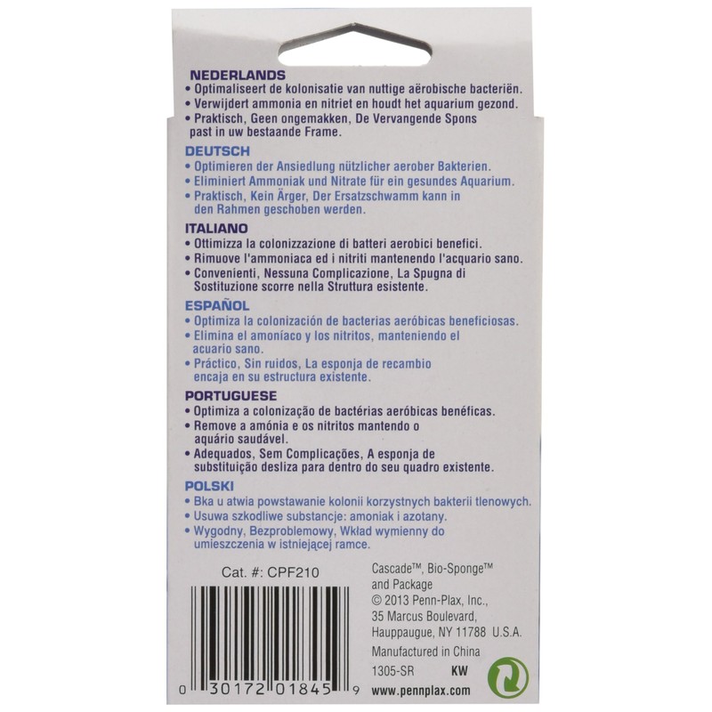 Penn-Plax Cascade 100 GPH Bio Sponge