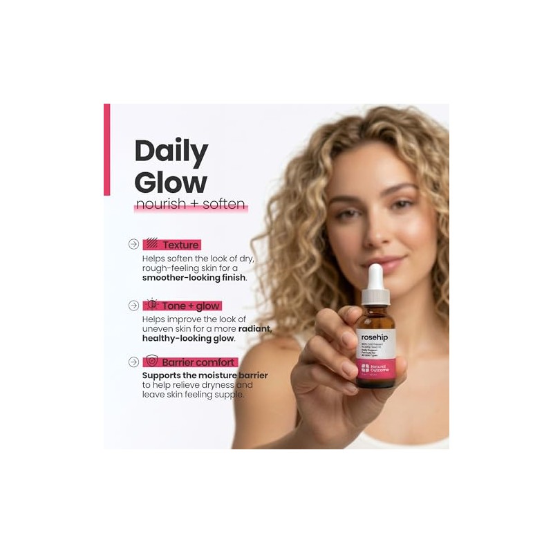 Rosehip Oil by Natural Outcome for Women - 1 oz
