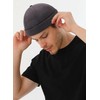 2 Piece Mens Docker Cap Set Brimless Retro Rolled Cuff