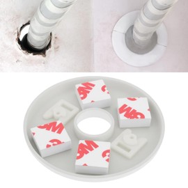 ECSiNG Radiator Pipe Cover Sleeve 16mm 70mm Diameter Radiator Wall Pipe Decoration Silver Pack of 4