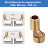 VZU Pack of 2 Shower Tap Adaptors, 3/4 Inch to