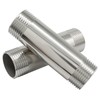 Aoserge 1" NPT Stainless Steel Nipple Pipe Fitting, 4" Length,
