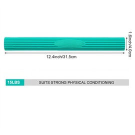 Flexible Exercise Bar, Flex Resistance Bar, Flexible Resistance Bar, Training Bar, Grip Strength Trainer, Exercise Bar, Hand Trainer, for Hand, Arm & Shoulder Training, Fitness Accessories, 15 lbs