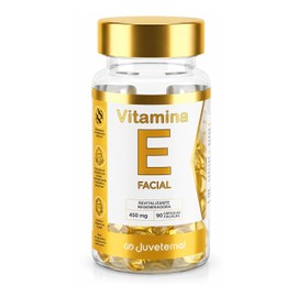 JUVETERNAL - Cápsulas Faciales de Vitamina E 90 cápsulas Twist-Off Antioxidante, Hidratante y Revitalizante