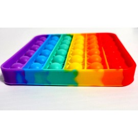 Unbranded Pop It Push It Fidget Toy Bubble Sensory Stress Relief Kids &Family Multi Colors - 36 Rainbow