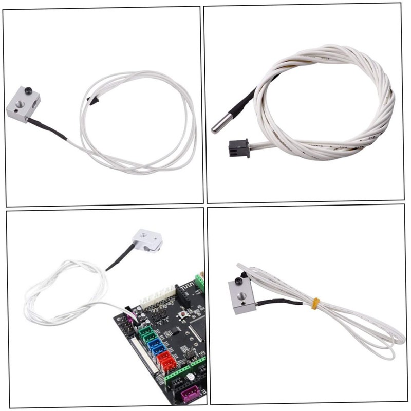 GLEAVI 5pcs NTC100K High Temperature Thermistor Sensor for 3D Printer