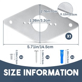 MorningRo 2 Pack Hose Bib Repair Kit Hose Bib Mounting Plate Outdoor Faucet Repair Kit Spigot Mounting Plate, Frost Proof, Aluminum, Finished