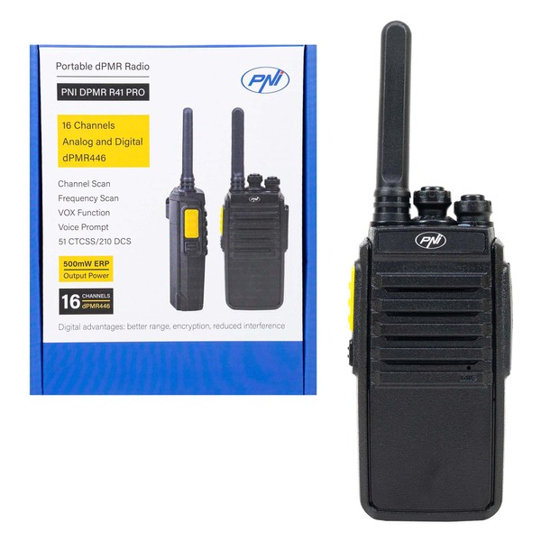 PNI DPMR R41 PRO 0.5W 16CH VOX Programmable Portable Radio