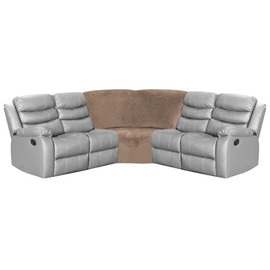 ULTICOR Corner Wedge Seat Cover for L Shape Recliner Couch (Taupe)