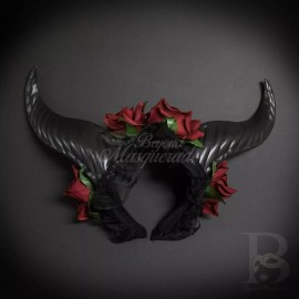 Horns Cosplay Headband Black Red FS3074R