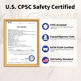 METACHOICE Baby Bassinet Bedside Sleeper CPSC Certified 3-in-1 Portable Crib with 4in Large Wheels 6 Height Adjustable Includes Mosquito Net Mattress Storage Basket Aluminum Alloy Woodgrain Gray