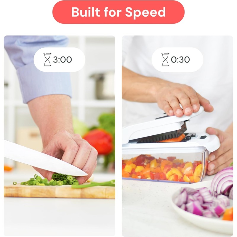 Fullstar The Original Pro Chopper - Vegetable Chopper and Spiralizer,