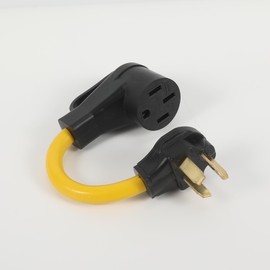 ZOVAYA NEMA 10-30P to 14-50R EV Charger Adapter Cord 30A to 50A Level 2 for RV/EV Charging.Welding Dryer EV Charger Adapter 125/250V，STW 10/3.ETL Listed